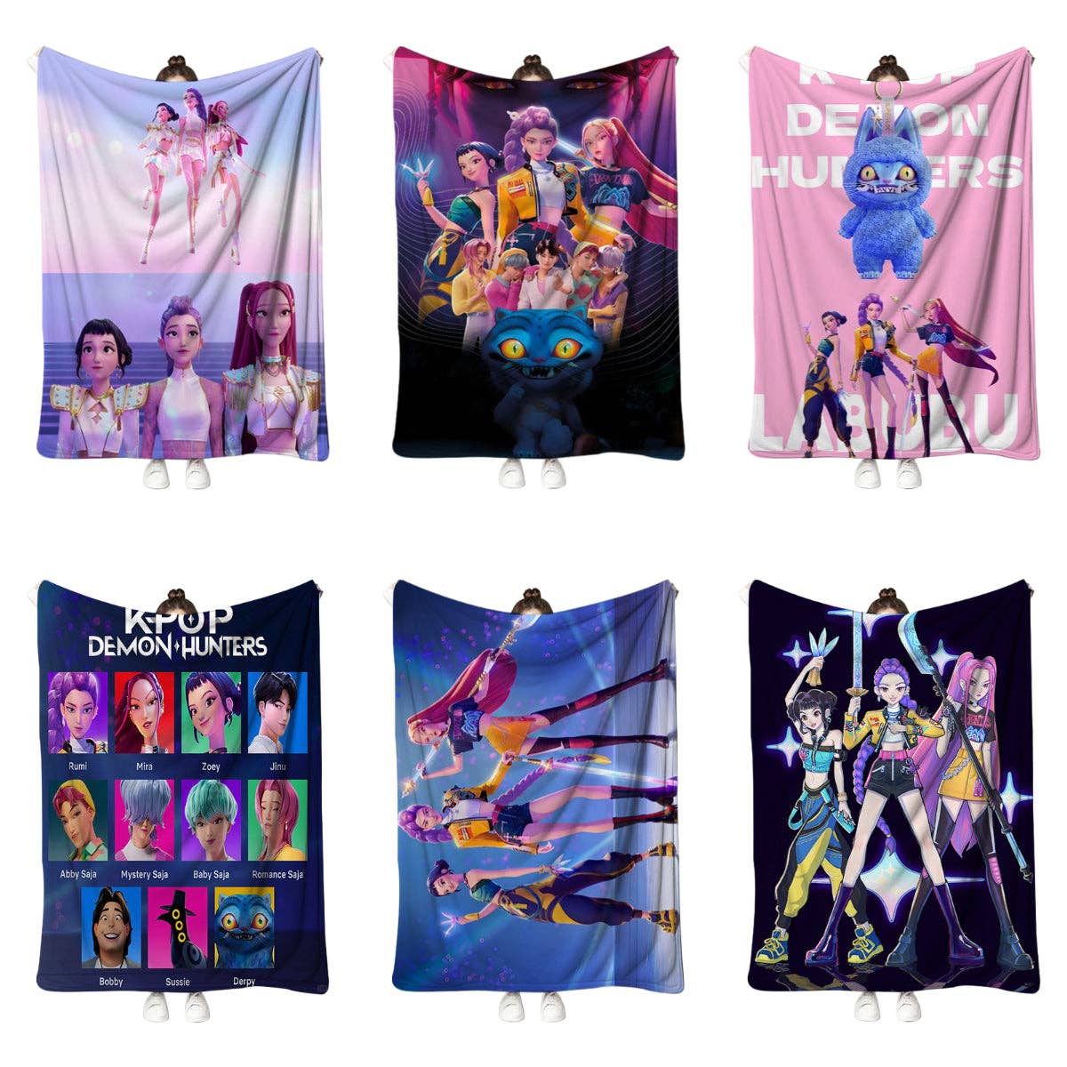 Kpop Demon Hunters Throw Blanket