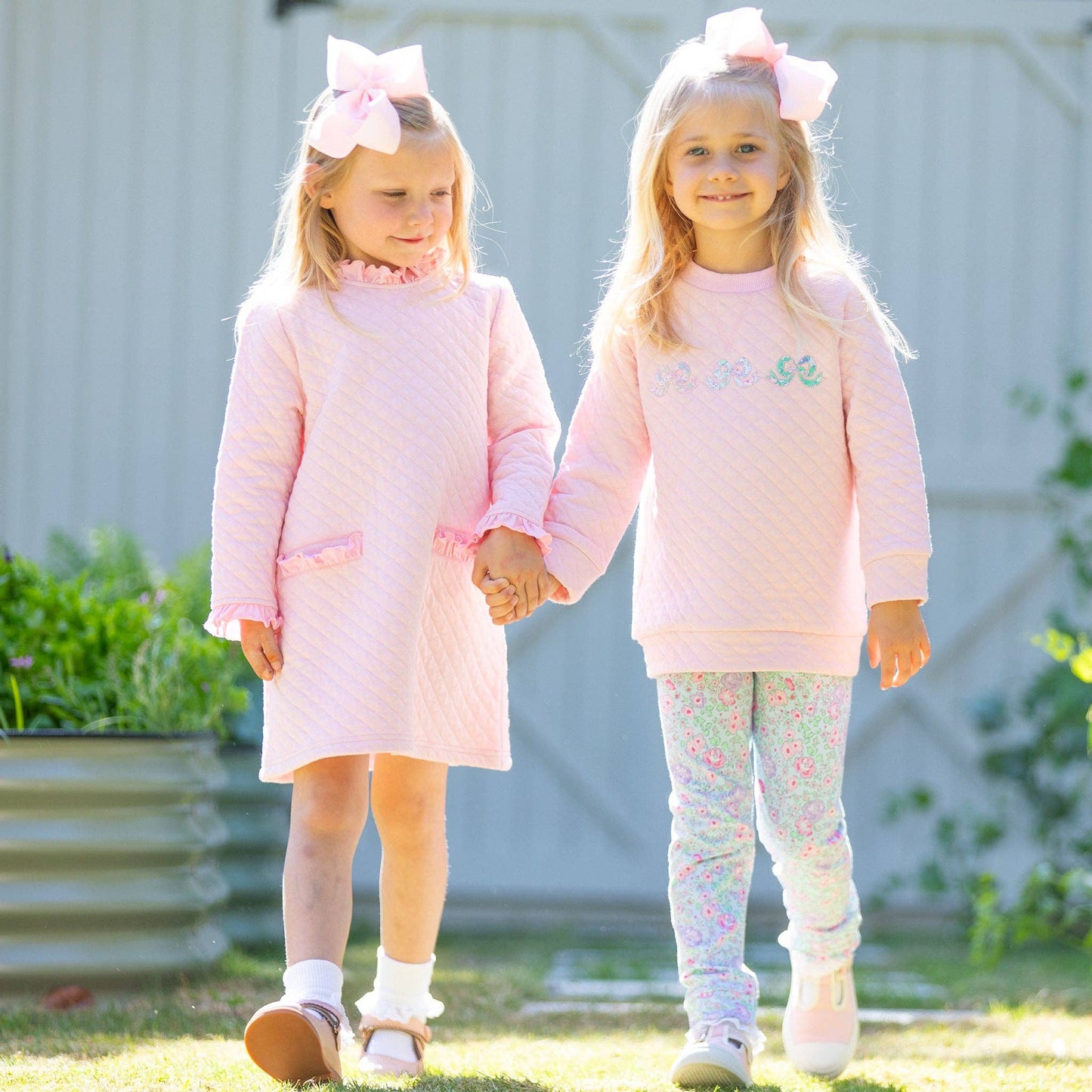 Quilted Ballet Pink Dress