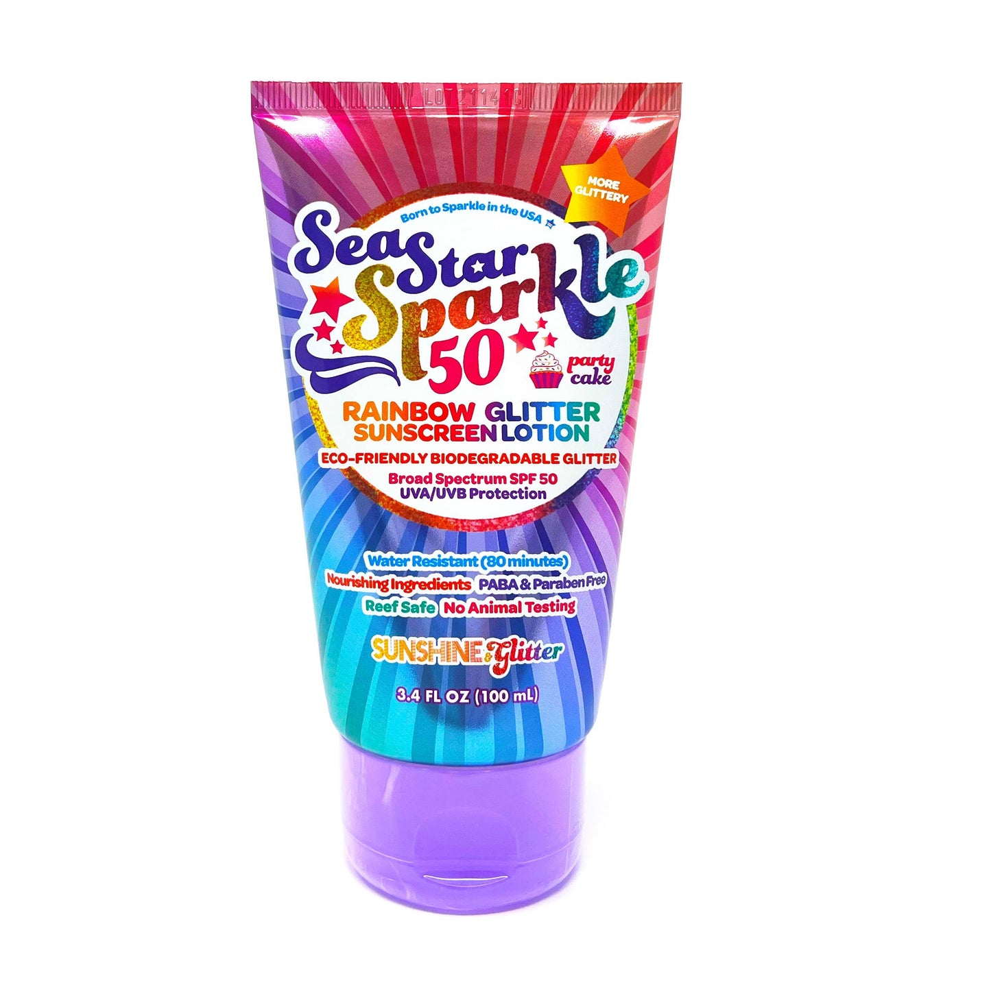 Sea Star Sparkle Cake Glitter Sunscreen