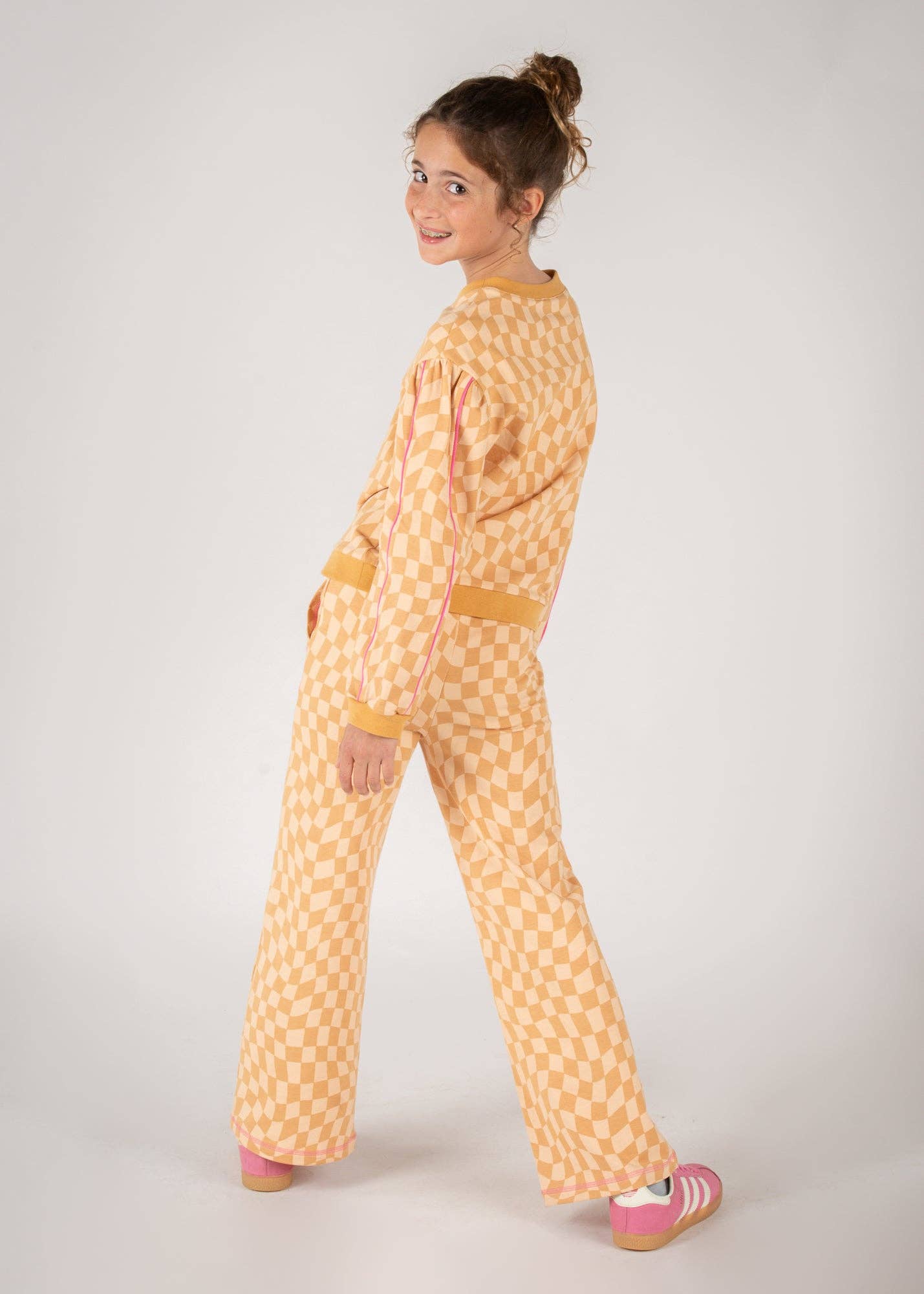 Twisted Check Sweatpants