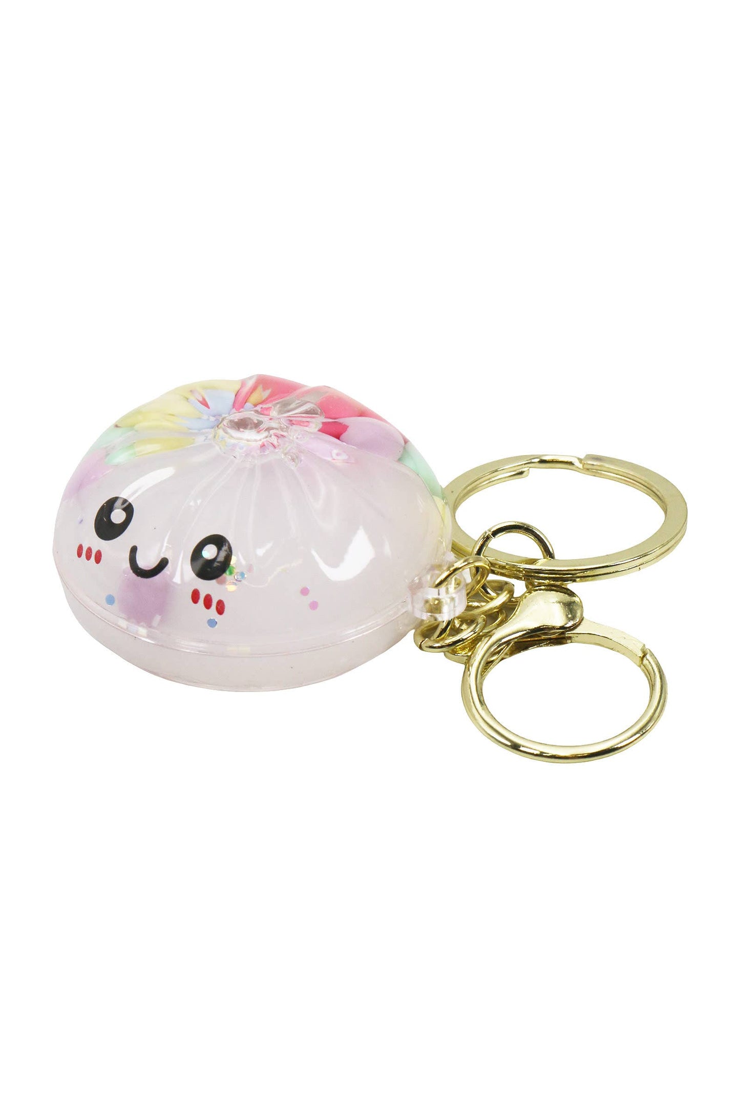 Dumpling Liquid Shaker Keychain
