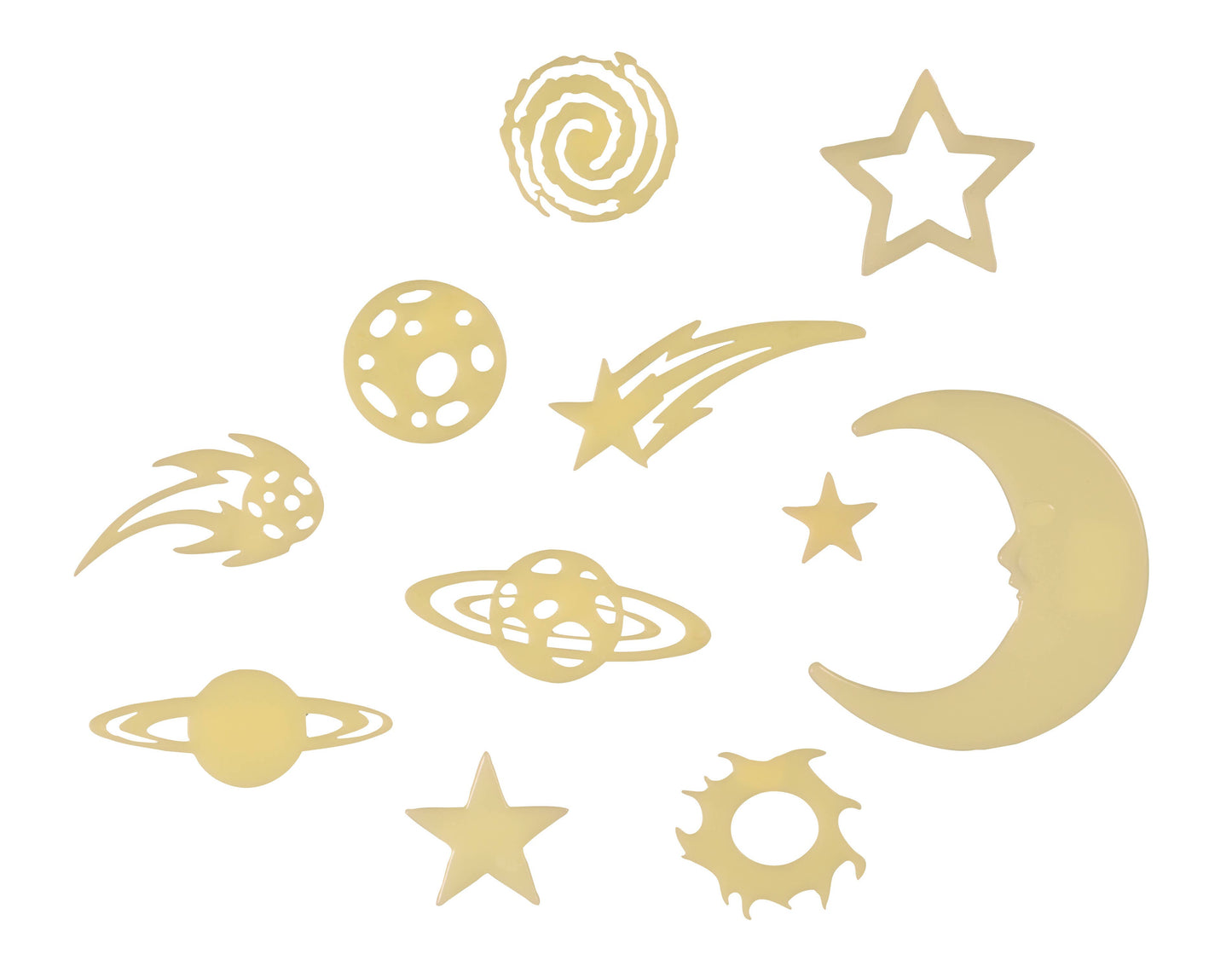 Cosmic Glow Stars Stickers