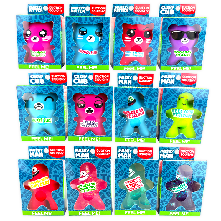 Suction Cup Squishy Pals- Assorted