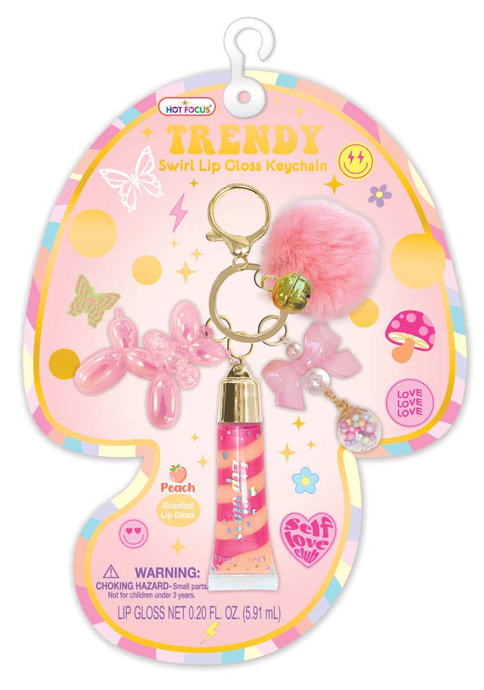 Trendy Lip Gloss with Keychains