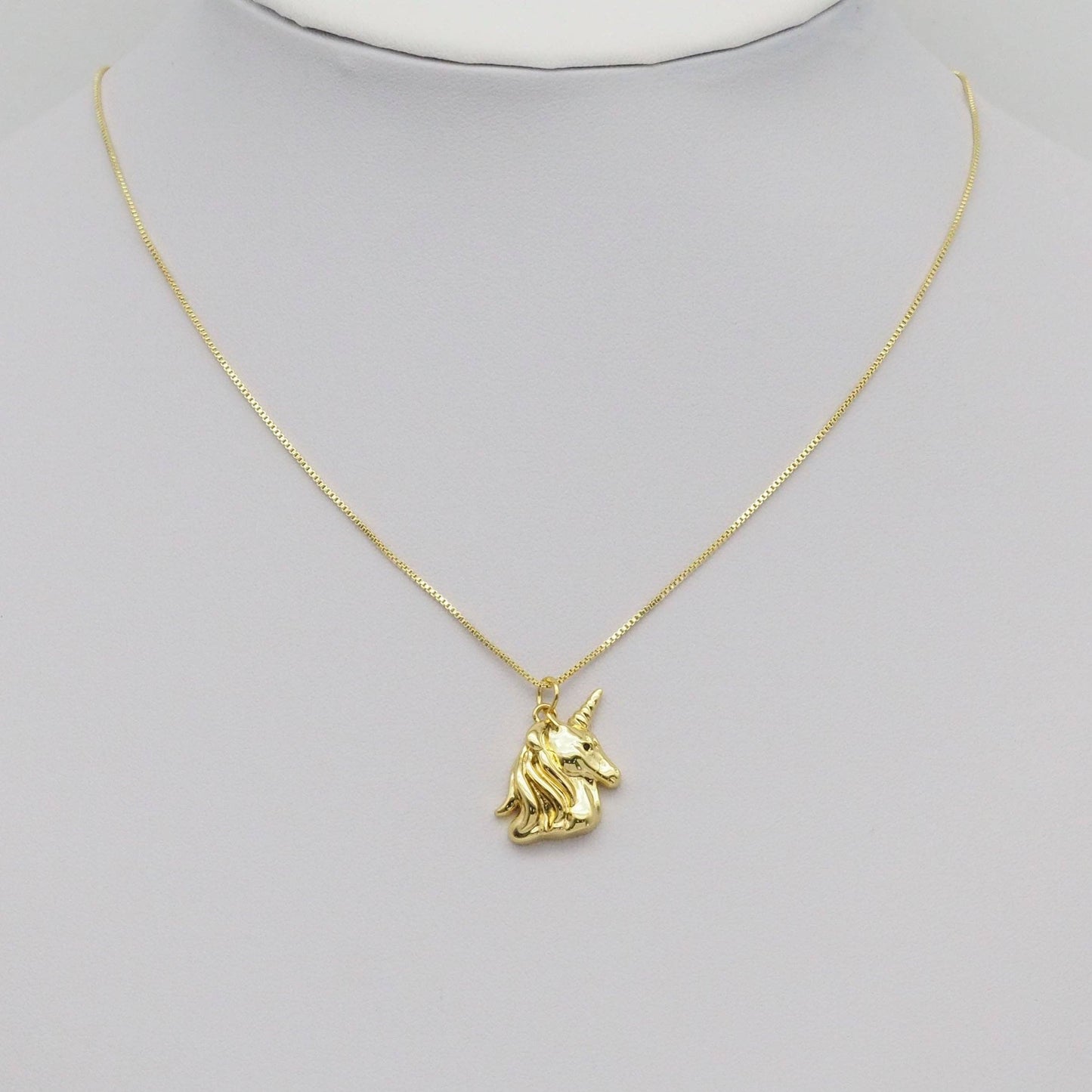 Unicorn Charm Gold Chain Necklace