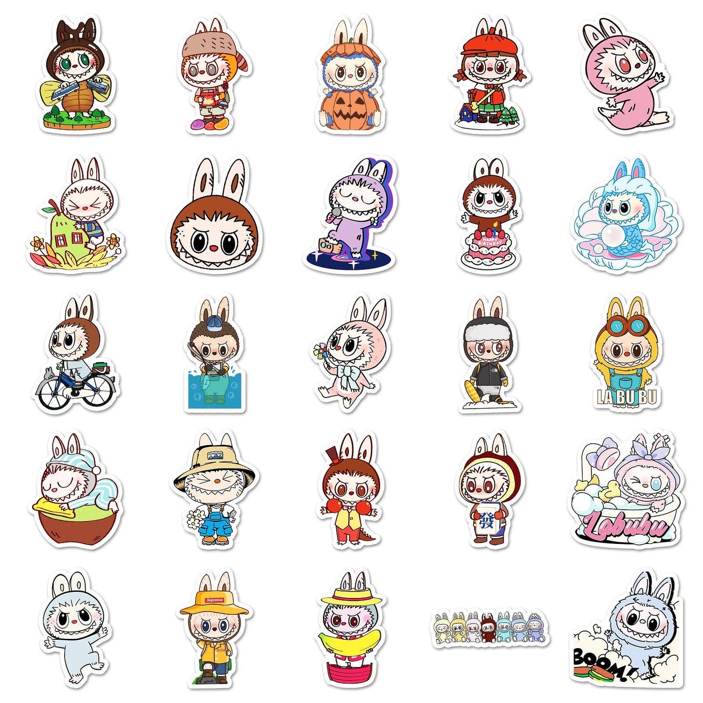 Labubu Waterproof Stickers