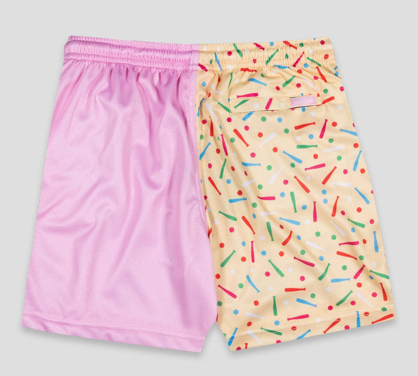 Batter Up Bakery Confetti Cupcake Diamond Air Mesh Shorts