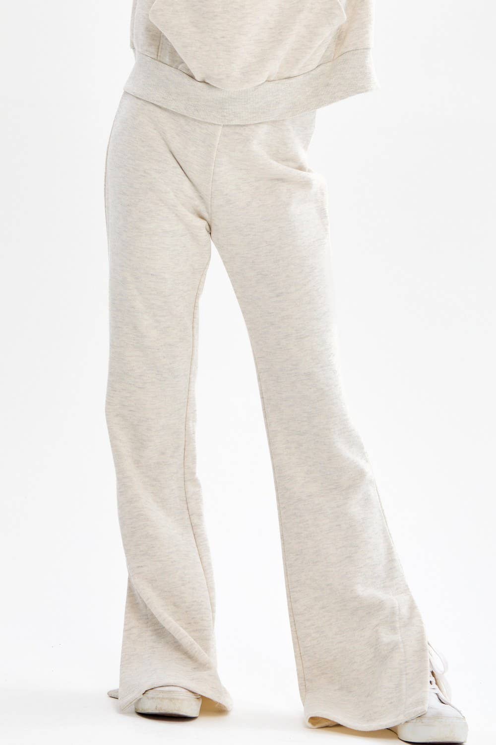 Slit Hem Cotton Pants