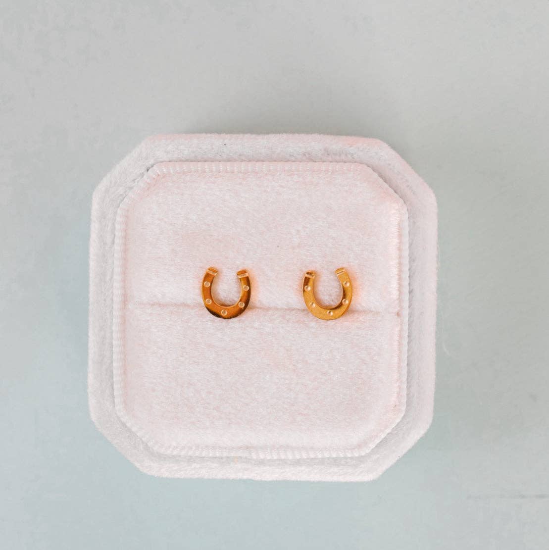 Horseshoe Stud Screwback Earrings