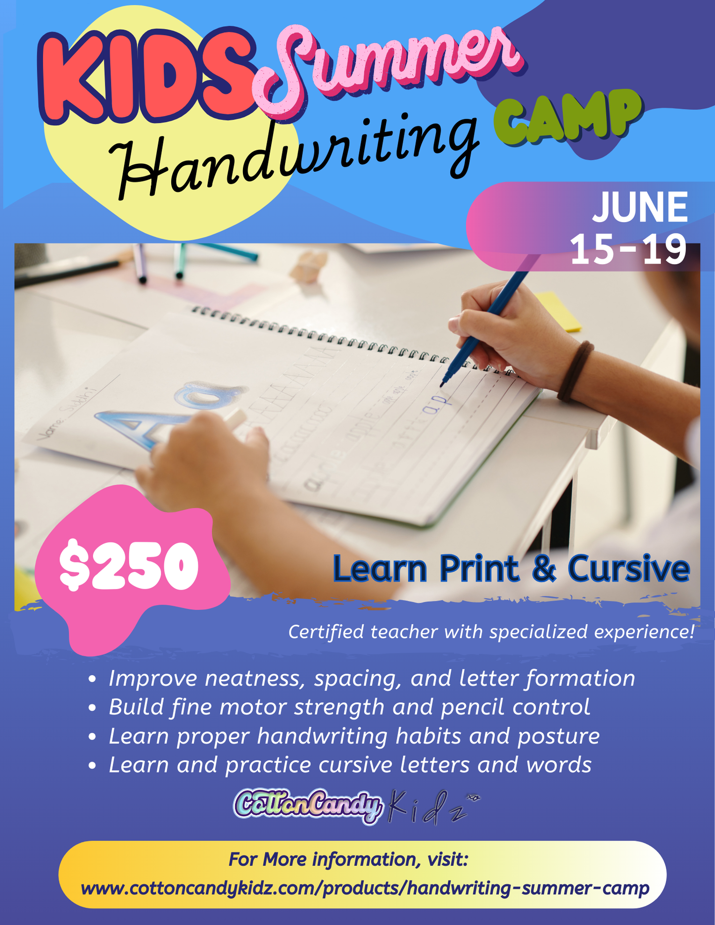 Handwriting Summer Camp