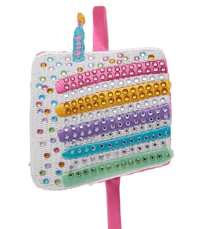 Birthday Cake Rhinestone Headband
