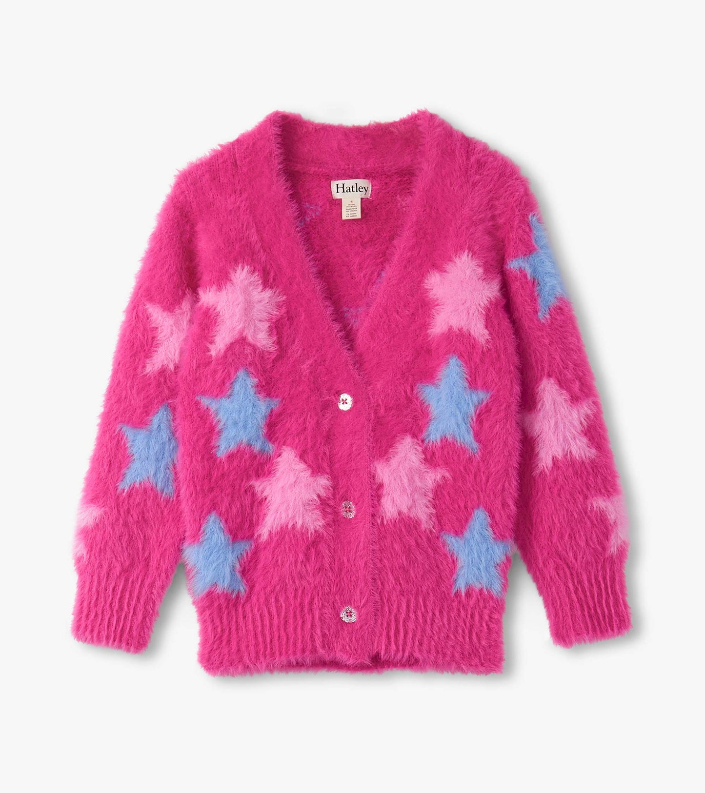 Sparkling Star Fuzzy Cardigan