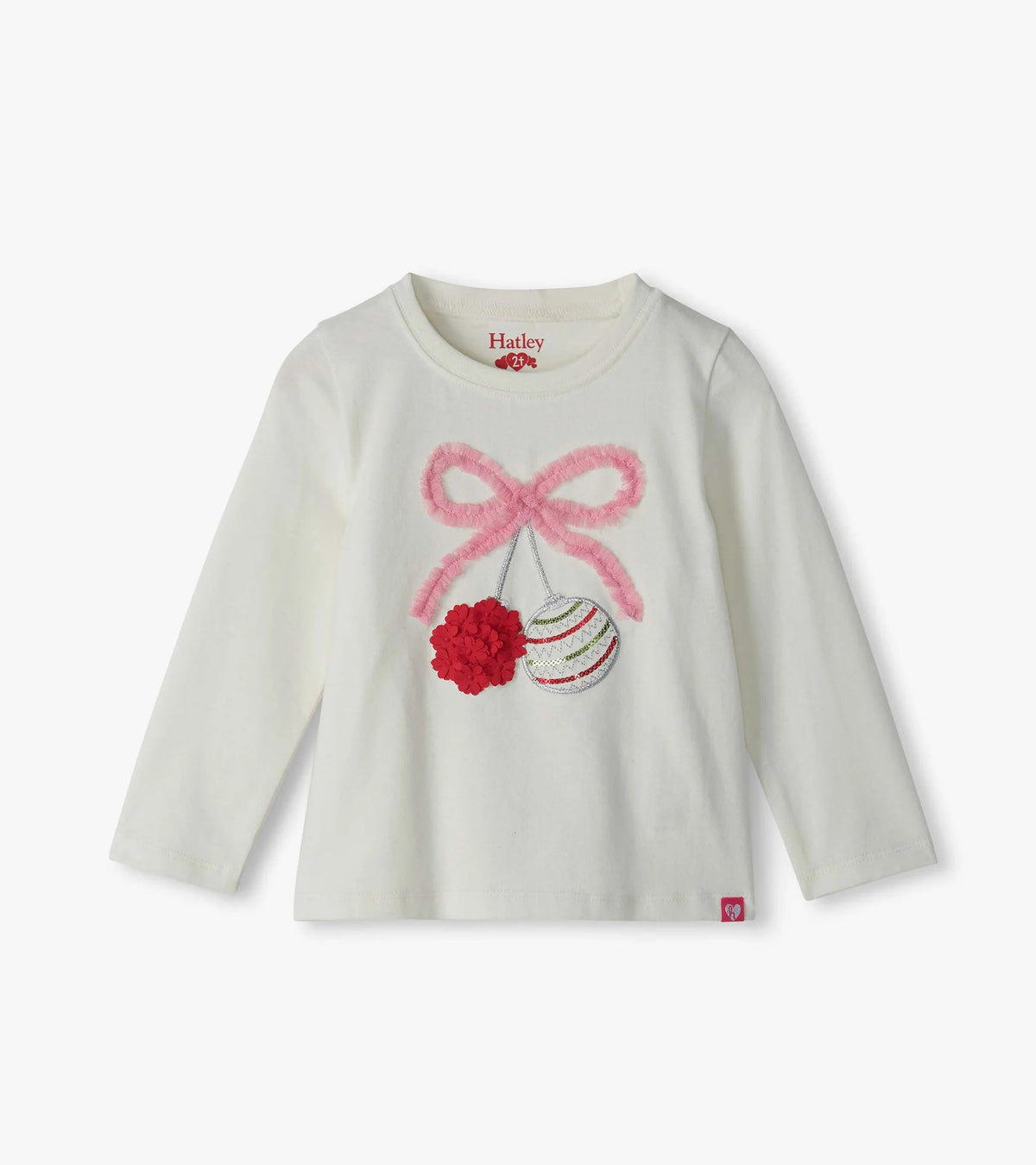 Ornament Gathered Back Long Sleeve