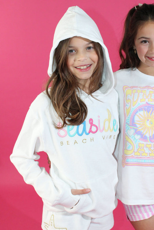 Seaside Beach Vibes Terry Hoodie