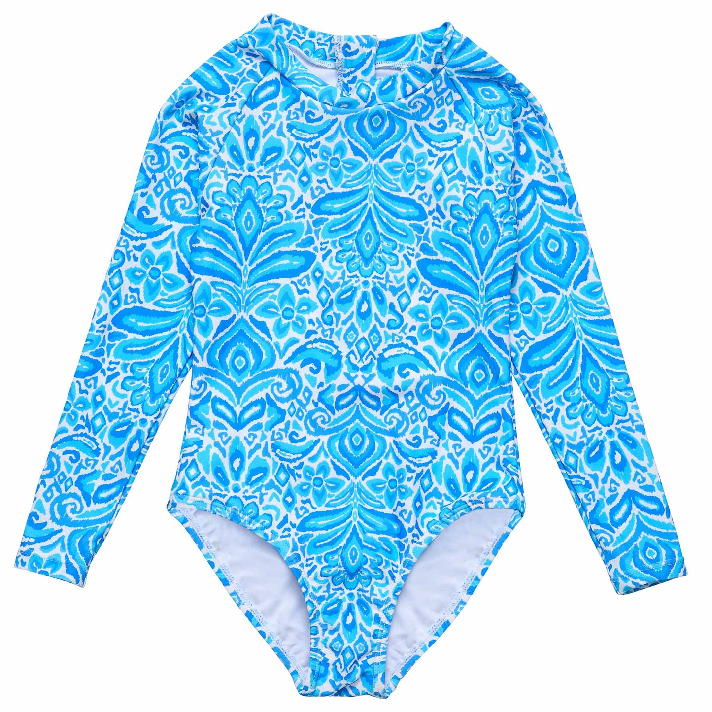 Santorini Blue LS Surf Suit