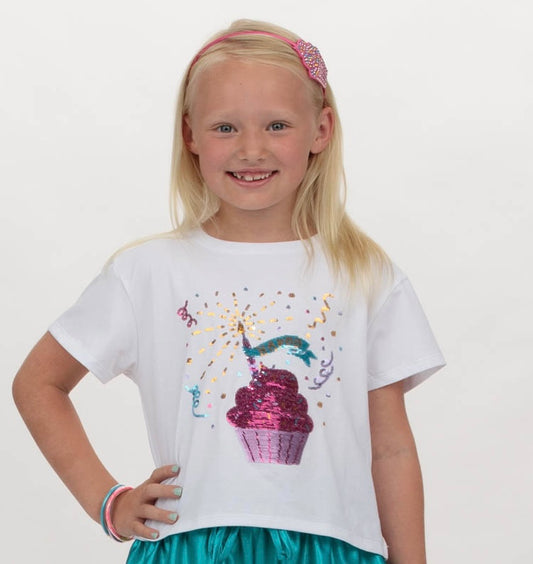 Cupcake Sequin Tee