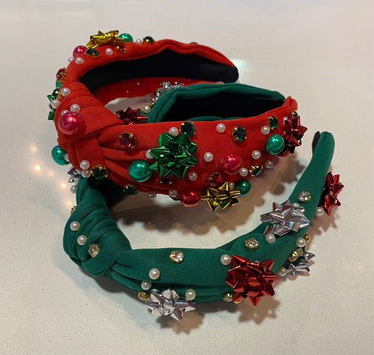 Christmas Bows Bowknot Headband- Assorted