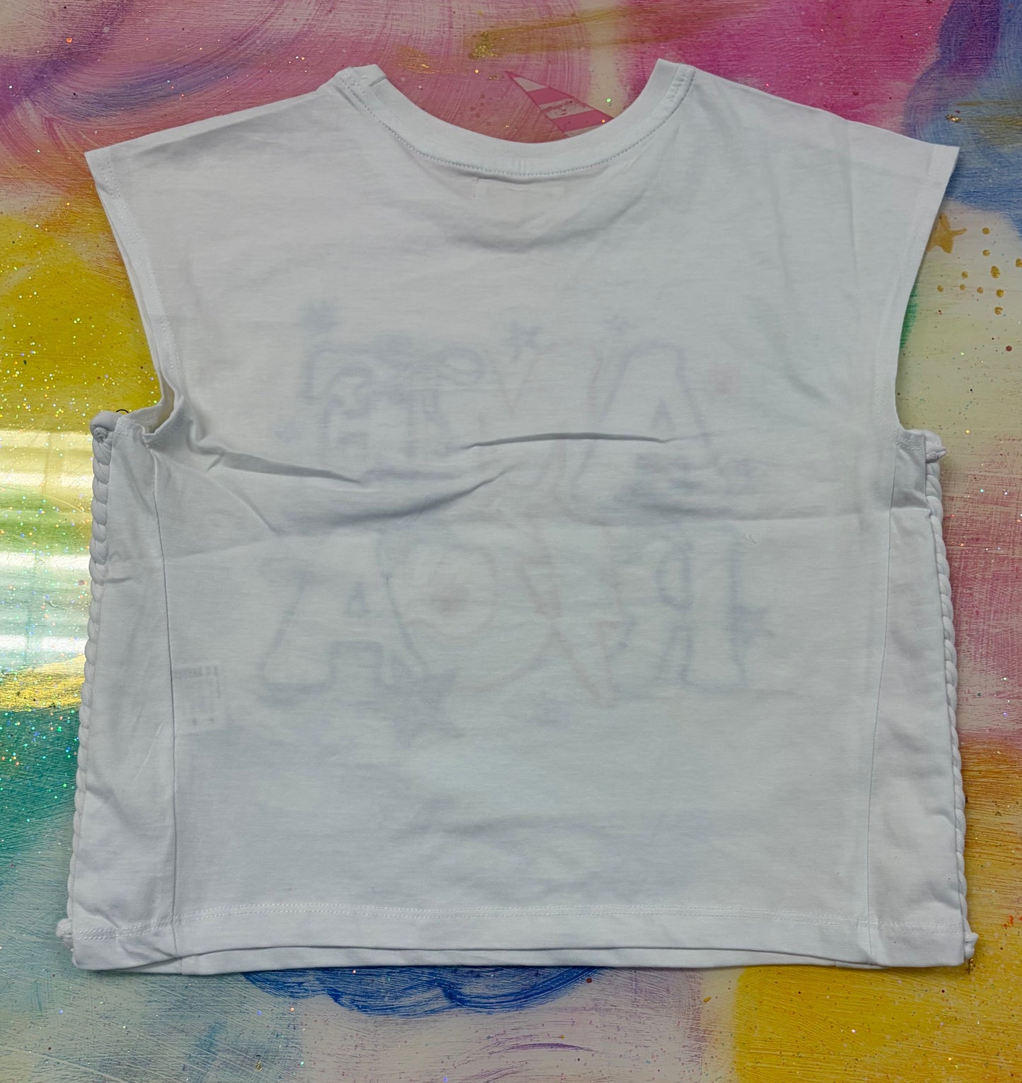 America Applique W Embroidery Tank