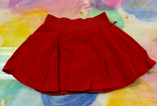 Pleated Skort High Risk Red