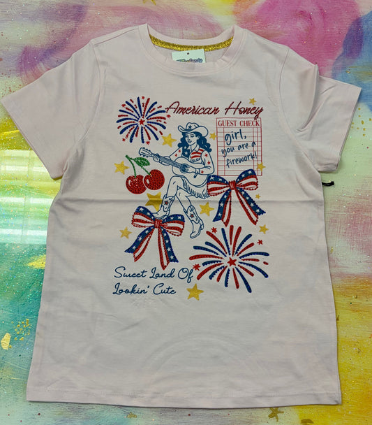 American Honey Rhinestones Graphic Tee