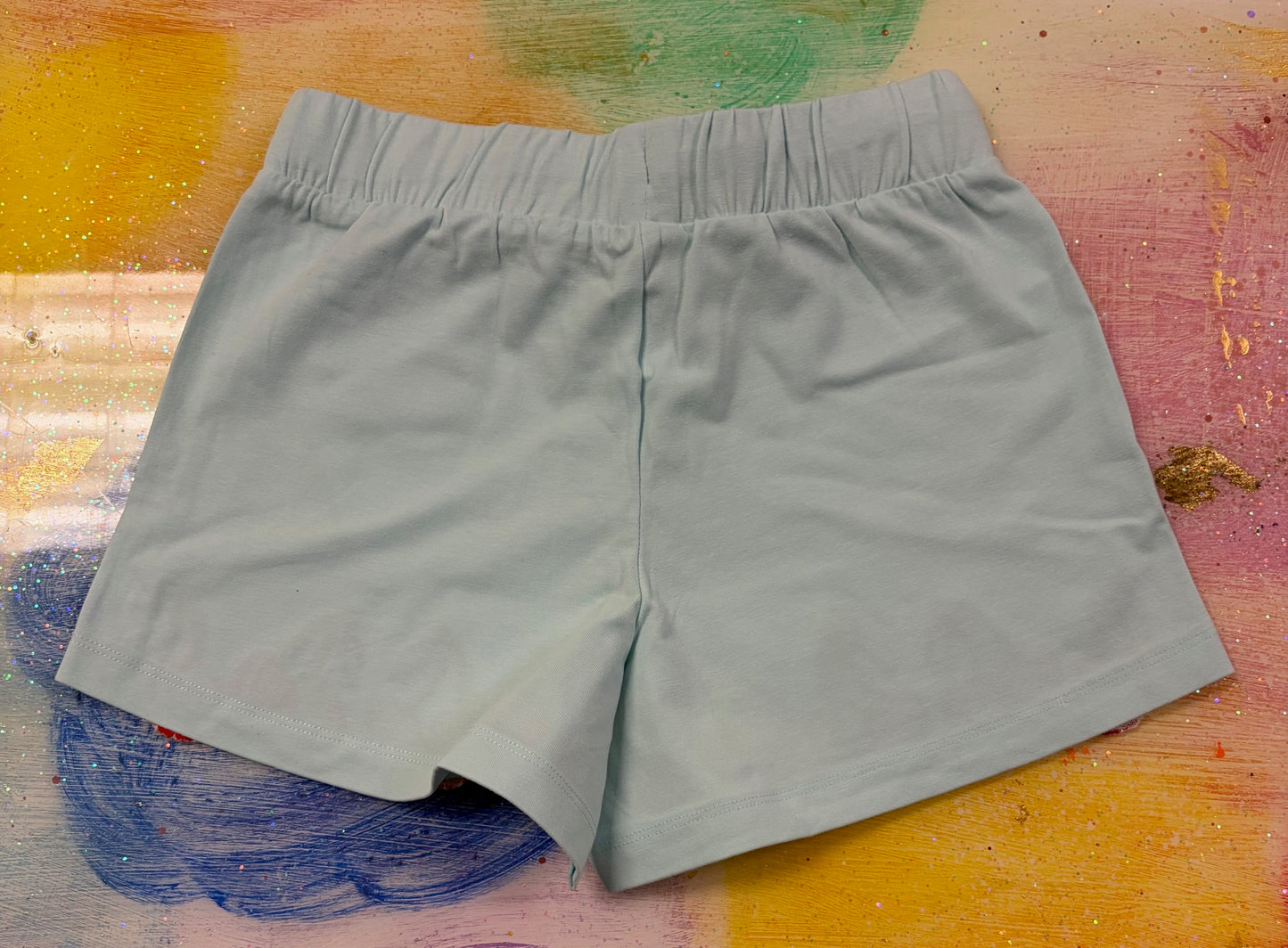 Cherries Embroidered Hem Shorts