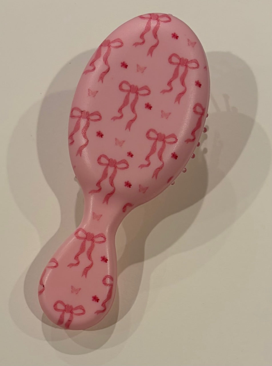 Pink Bow Cushion Brush