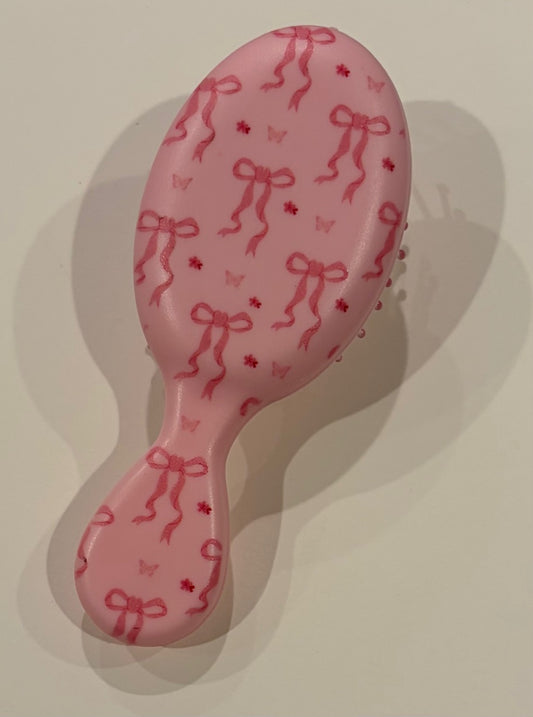 Pink Bow Cushion Brush