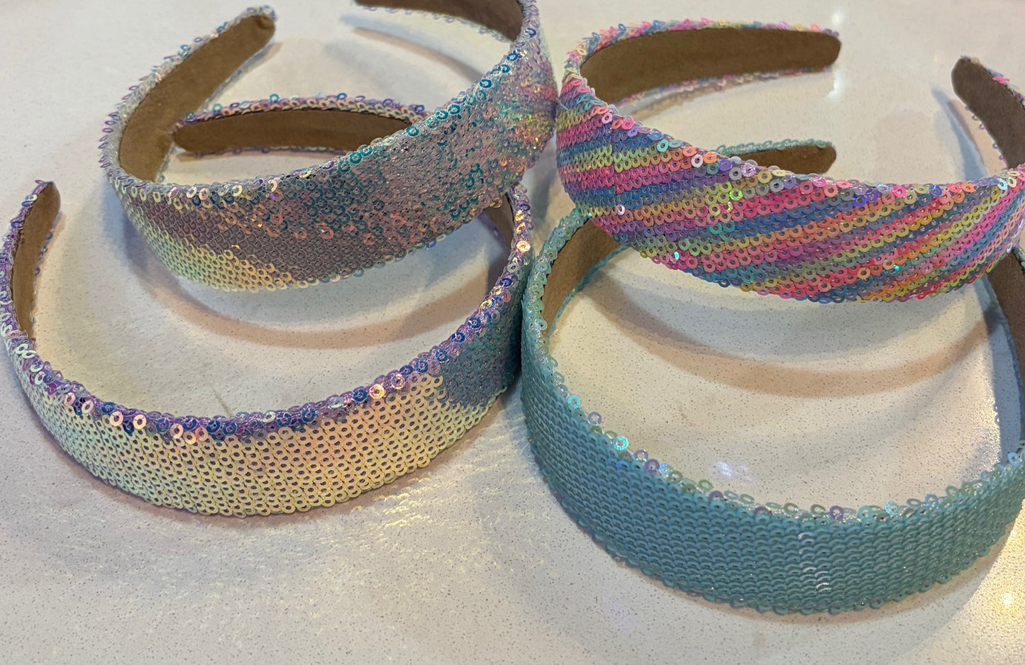 Sequin Wide Headbands-Assorted