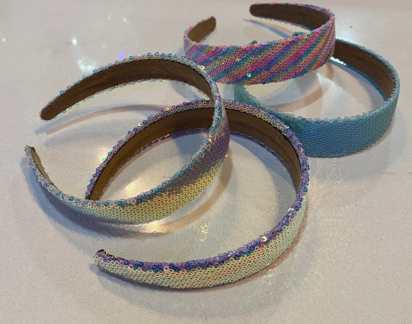 Sequin Wide Headbands-Assorted