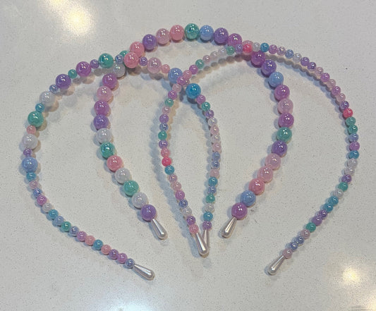 Colorful Pearl Headbands-Assorted