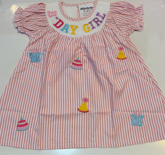 Bday Girl Embroidered Dress
