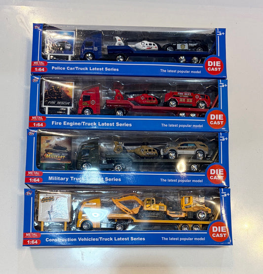 Toy Truck Trailer Set- Assorted