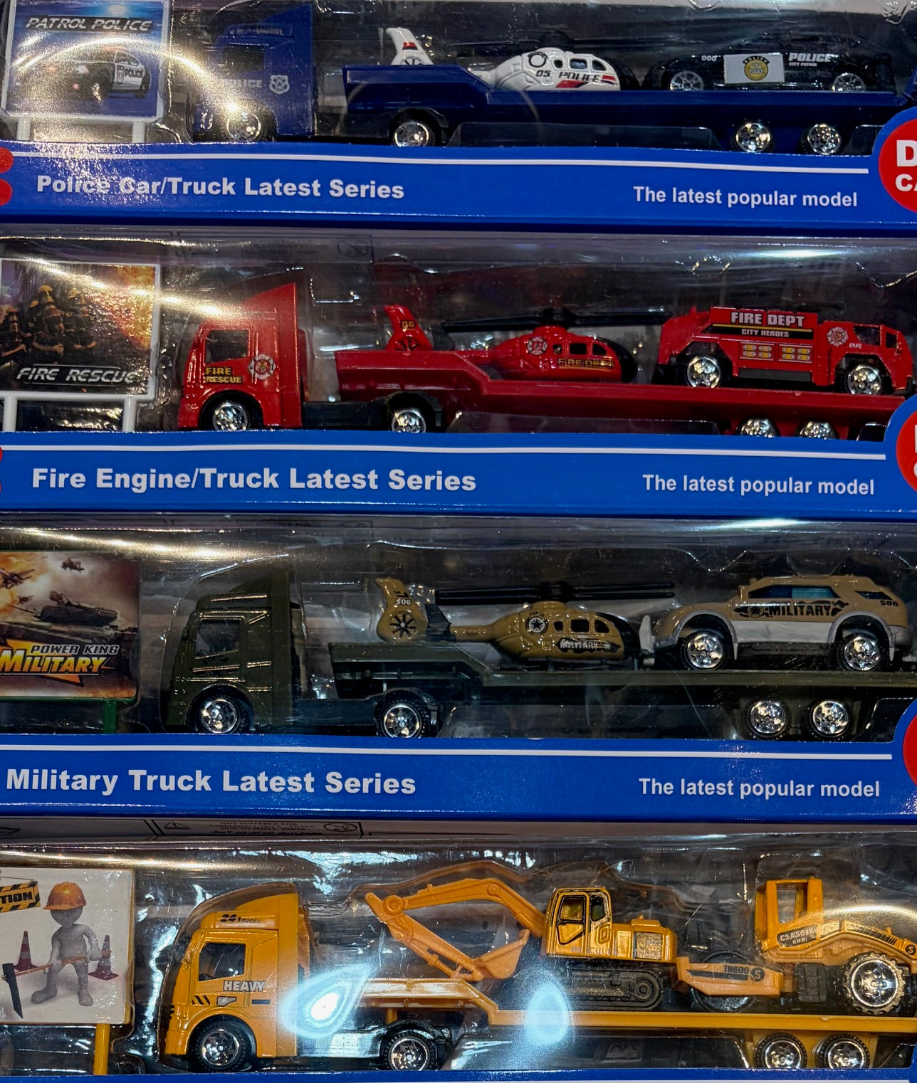 Toy Truck Trailer Set- Assorted