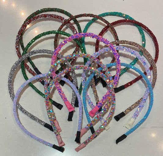 Glitter Headbands - Assorted