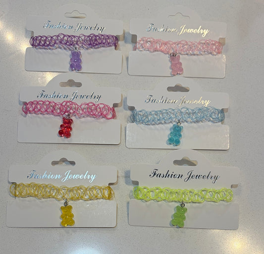 Gummy Bear Choker Necklaces