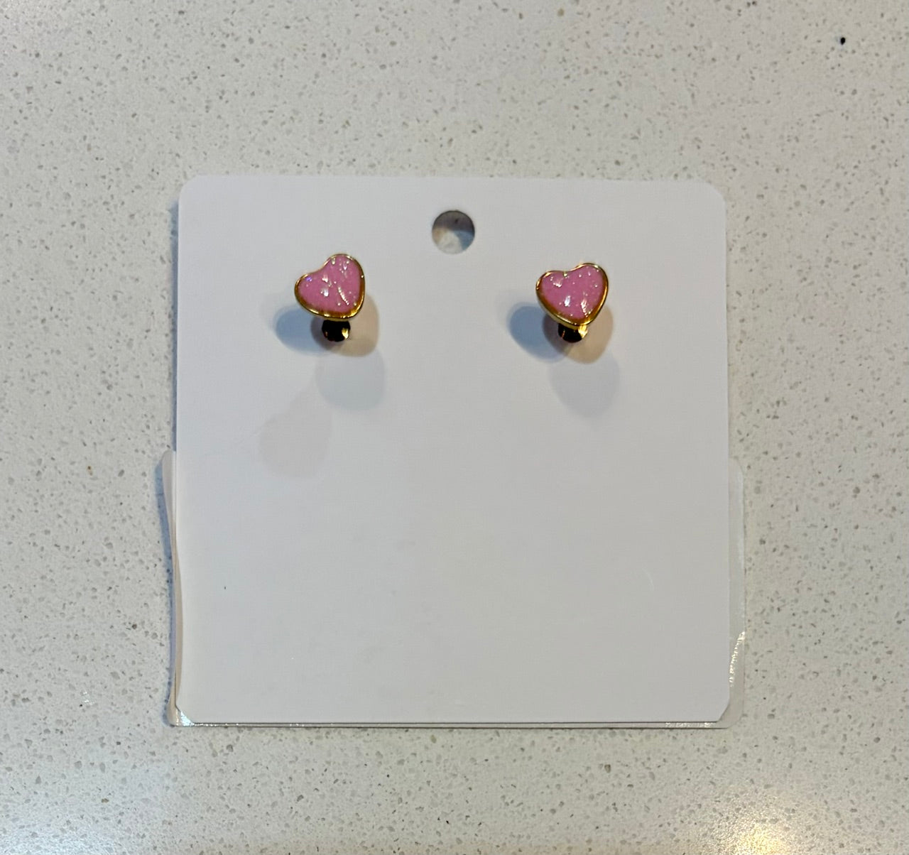 Heart Gold Stud Earrings