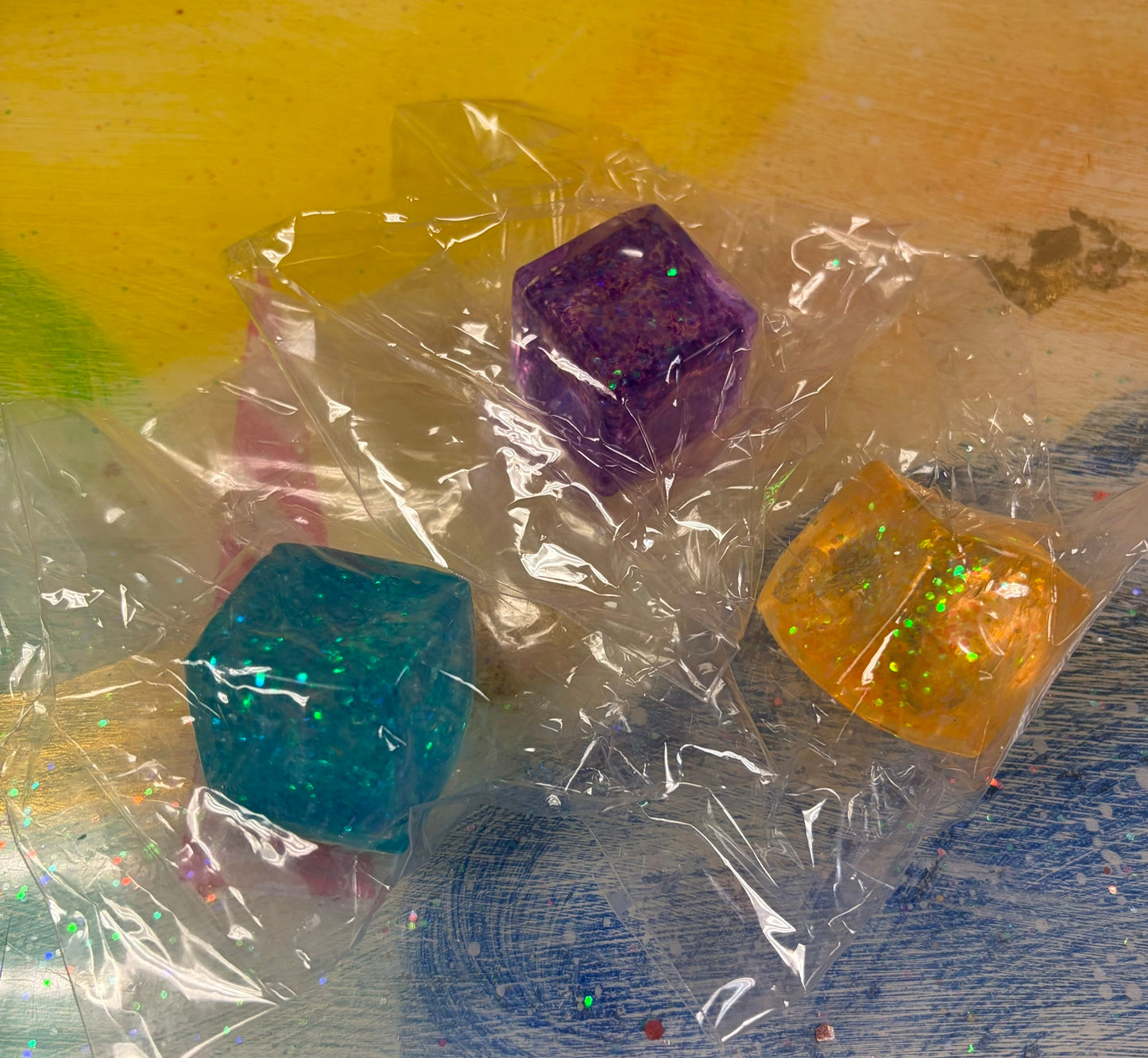 Glitter Ice Block Squishy