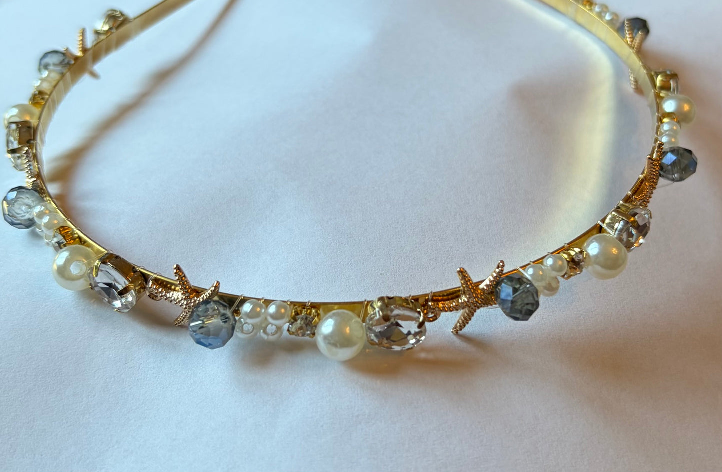 Beach Pearls Gems Headbands- Assorted
