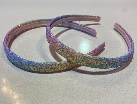 Rainbow Glitter Headbands- Assorted