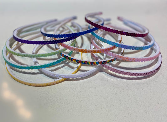 Sequin Skinny Headbands- Assorted