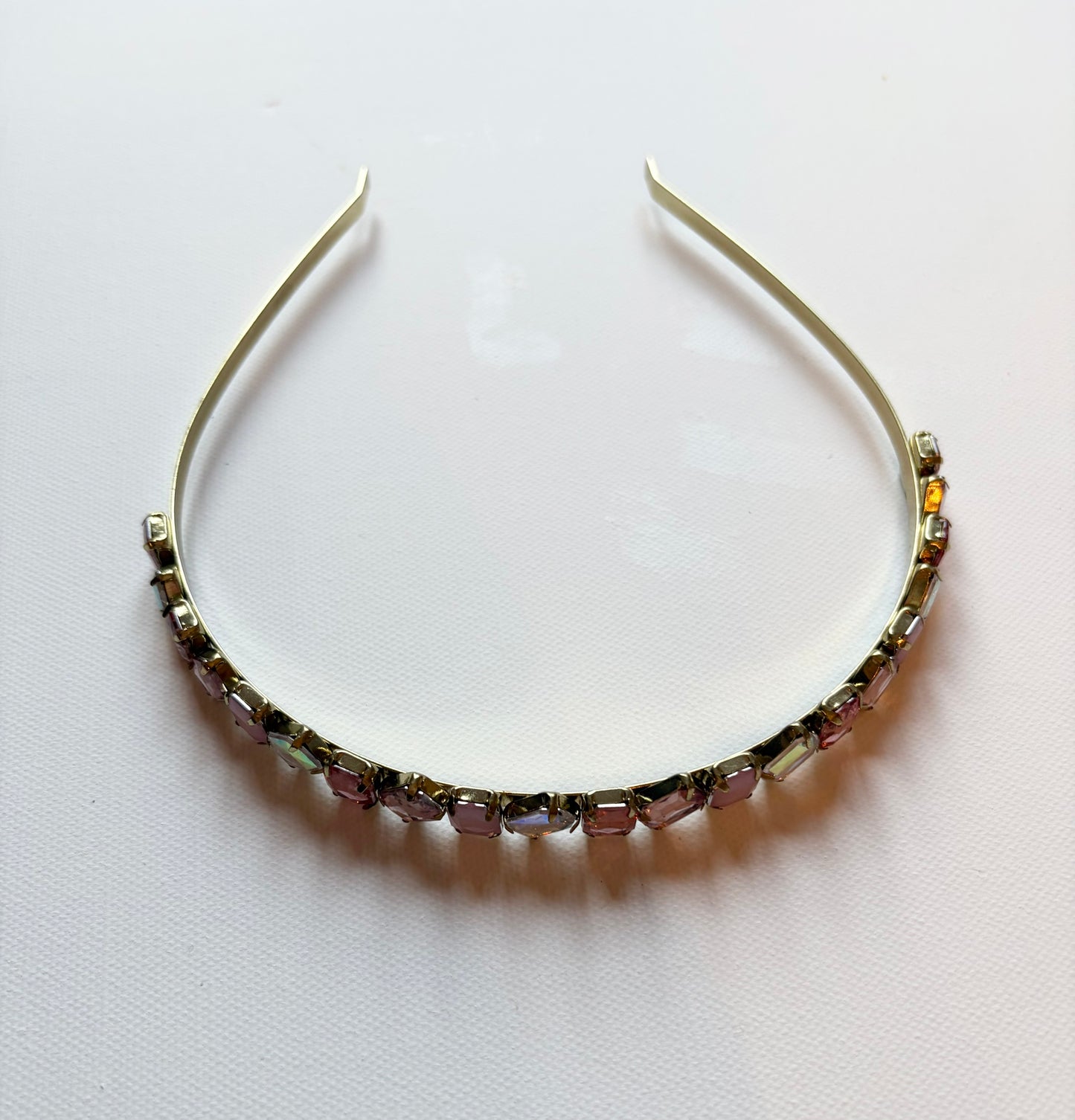 Blush Pink Rhinestone Headband