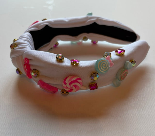 Candy Embellished Knotted Headbands