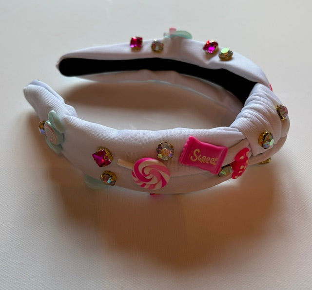 Candy Embellished Knotted Headbands