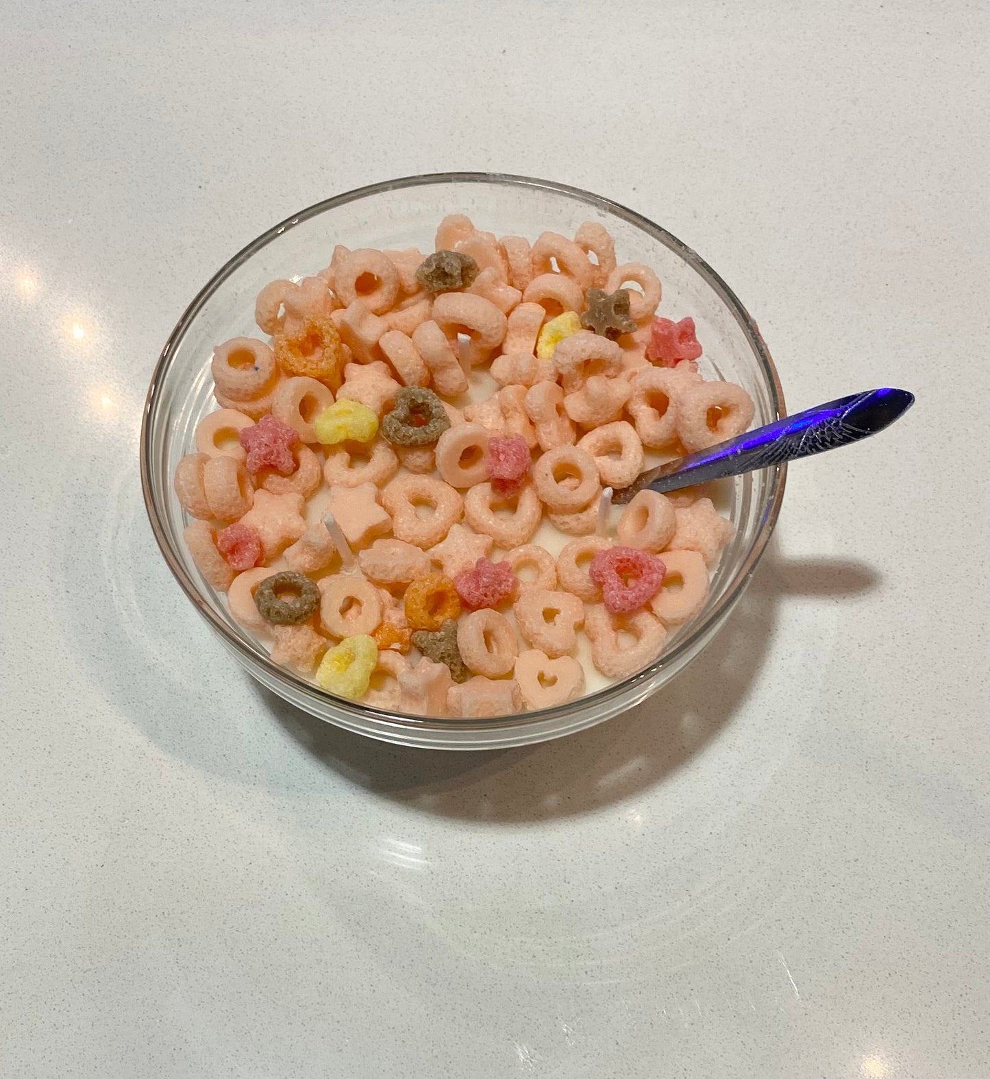 Cereal Bowl Spoon Candle