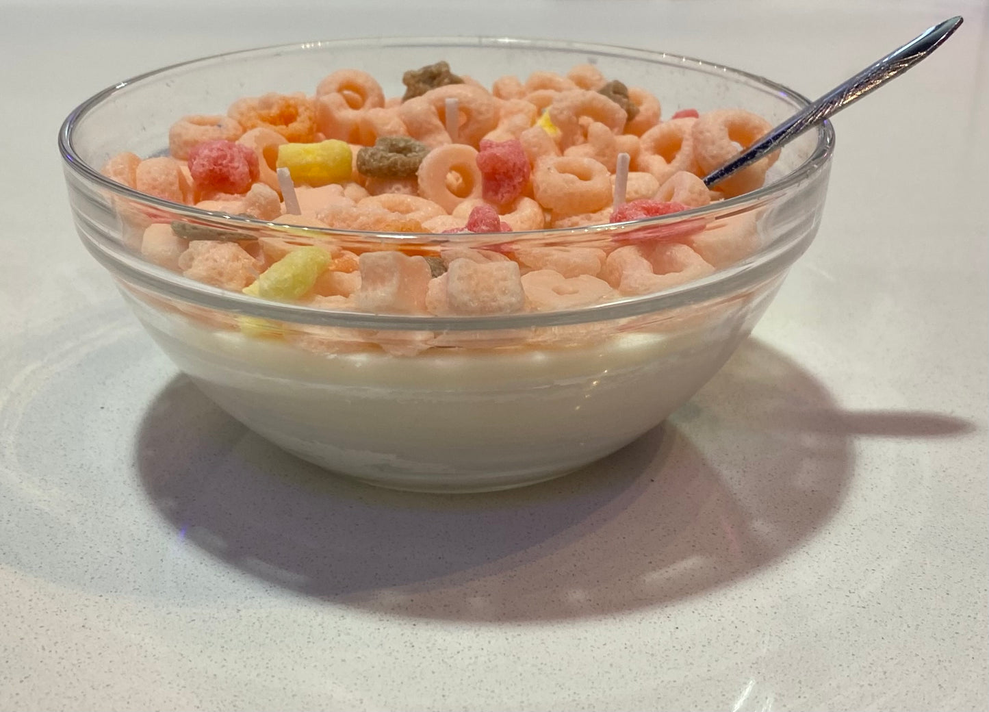Cereal Bowl Spoon Candle