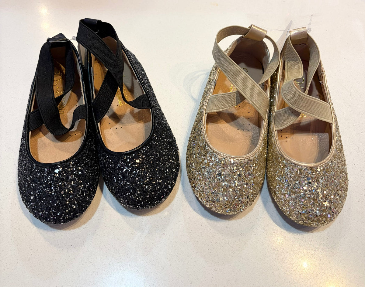 Glitter Ballet Flats- Assorted