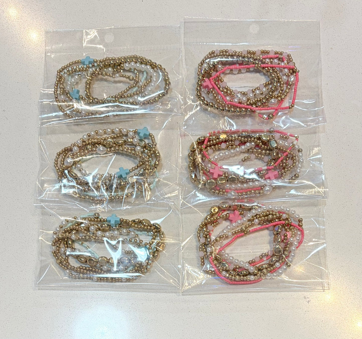 Beaded Bracelet Stackable Sets- Assorted