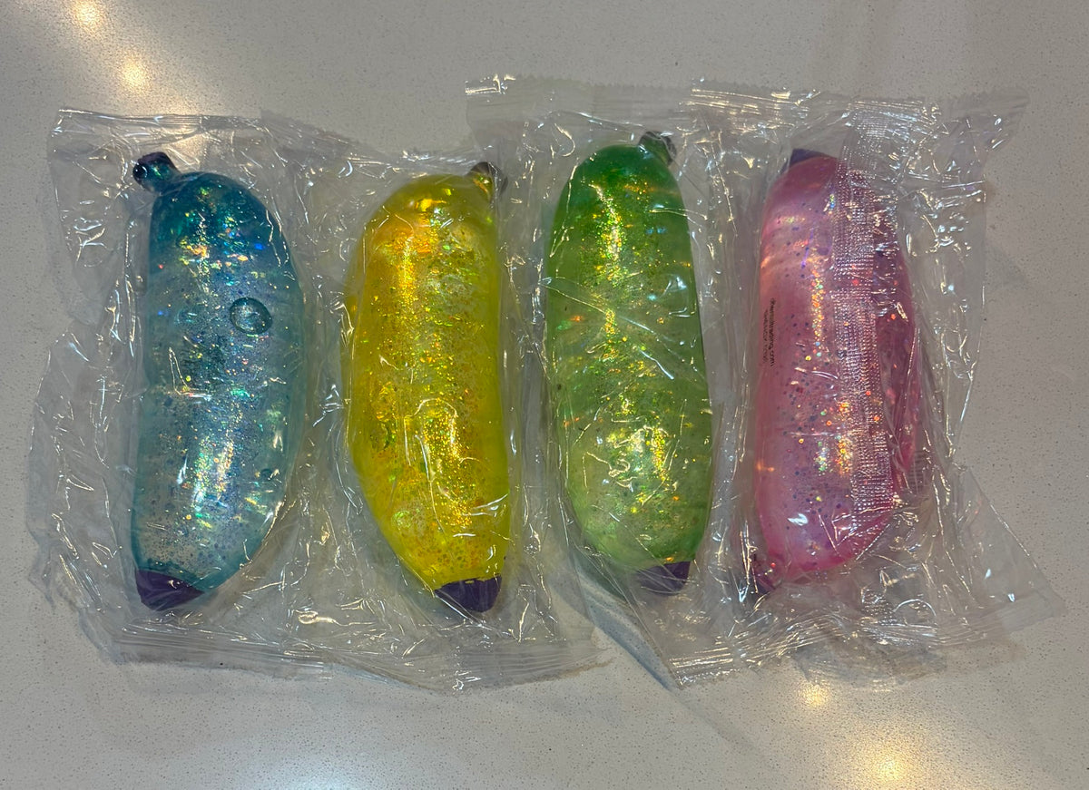 Banana Glitter Maltose Squishy