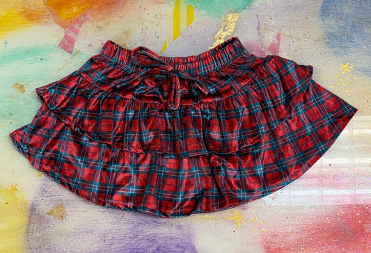 Tartan Ruffle Skirt
