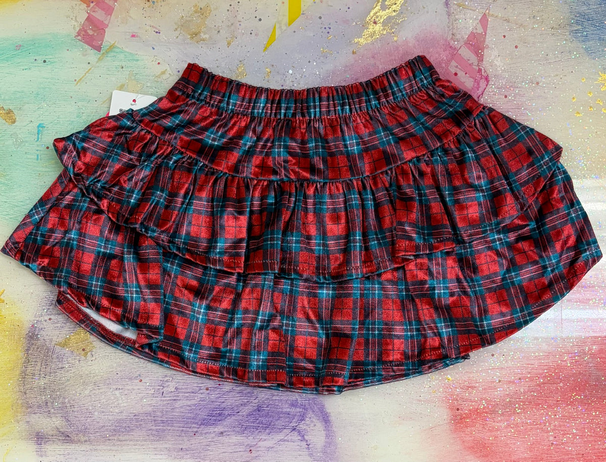 Tartan Ruffle Skirt